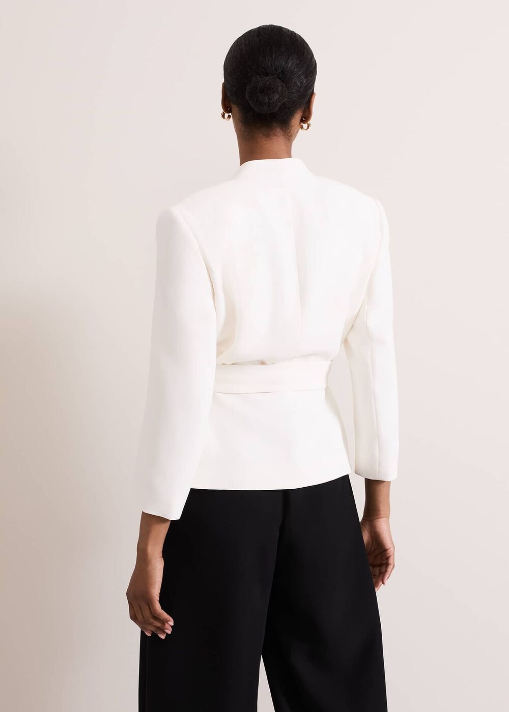 Sophin Ivory Corsage Jacket - Ivory
