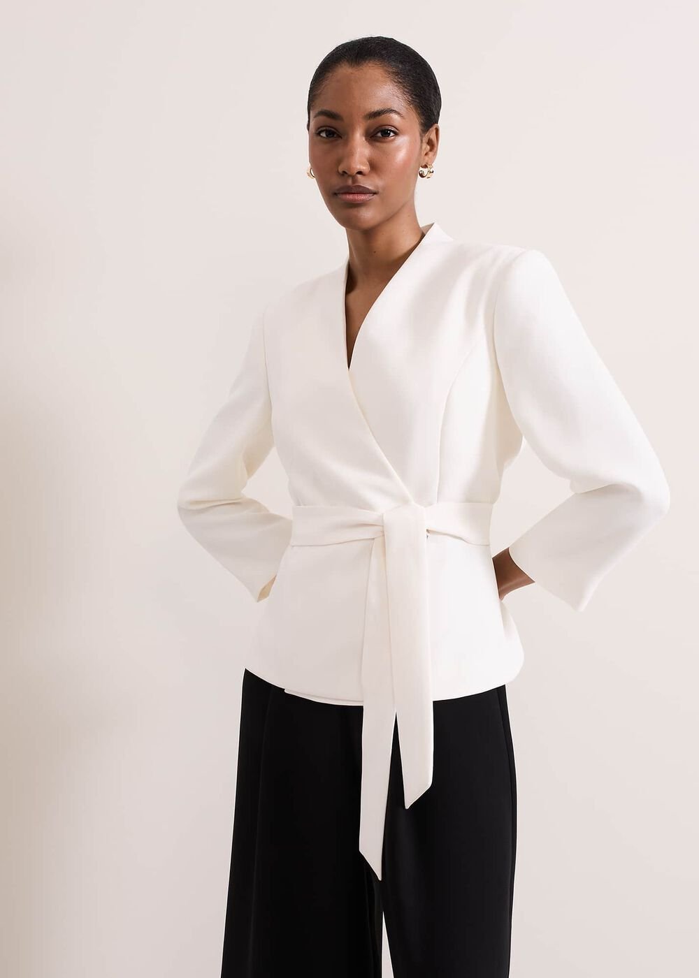 Sophin Ivory Corsage Jacket - Ivory