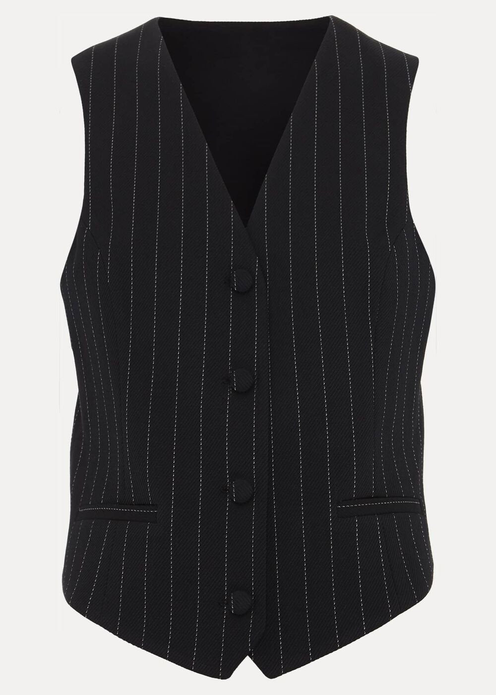 Pia Pinstripe Waistcoat - Navy