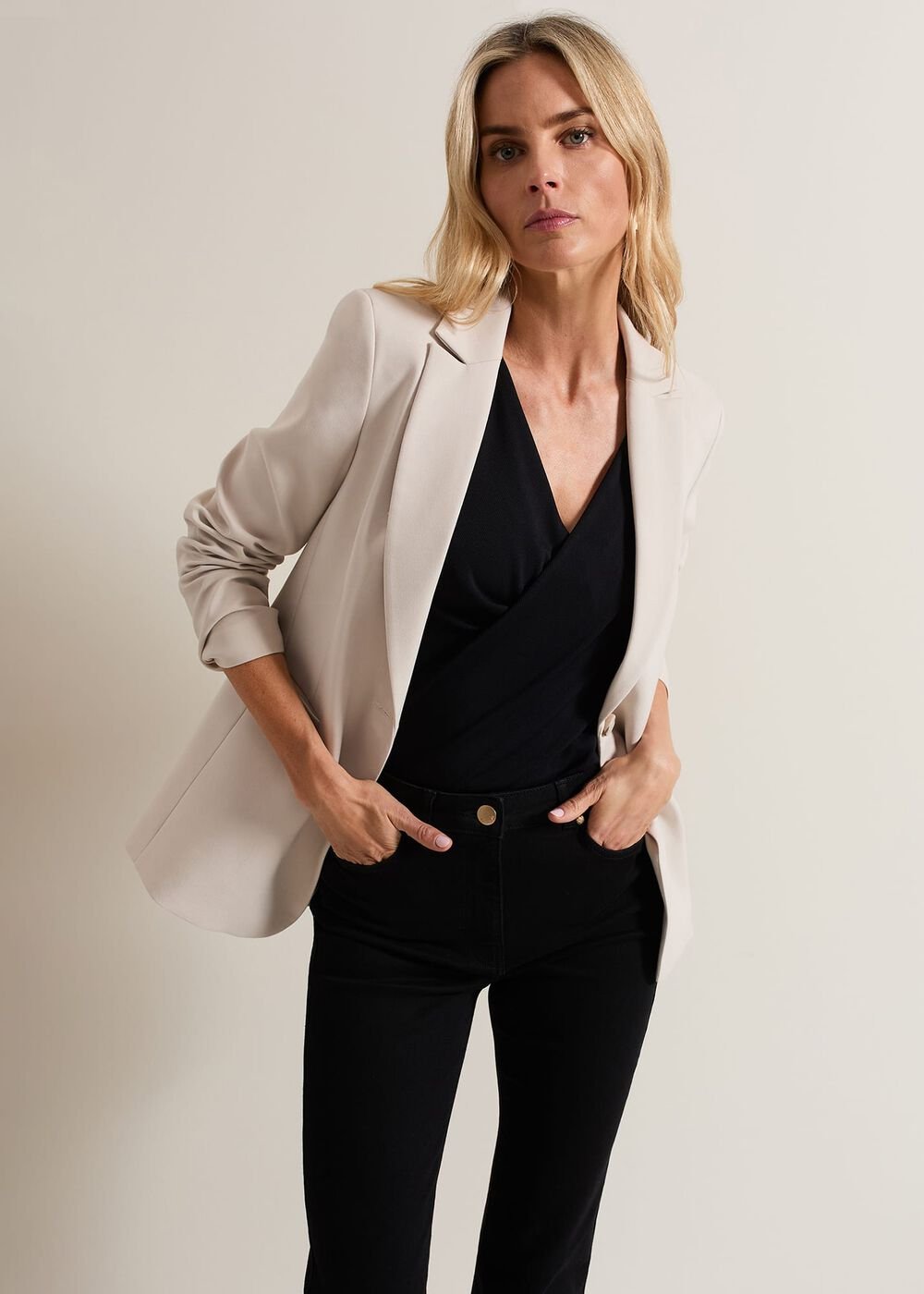 Belle Neutral Blazer - Neutral