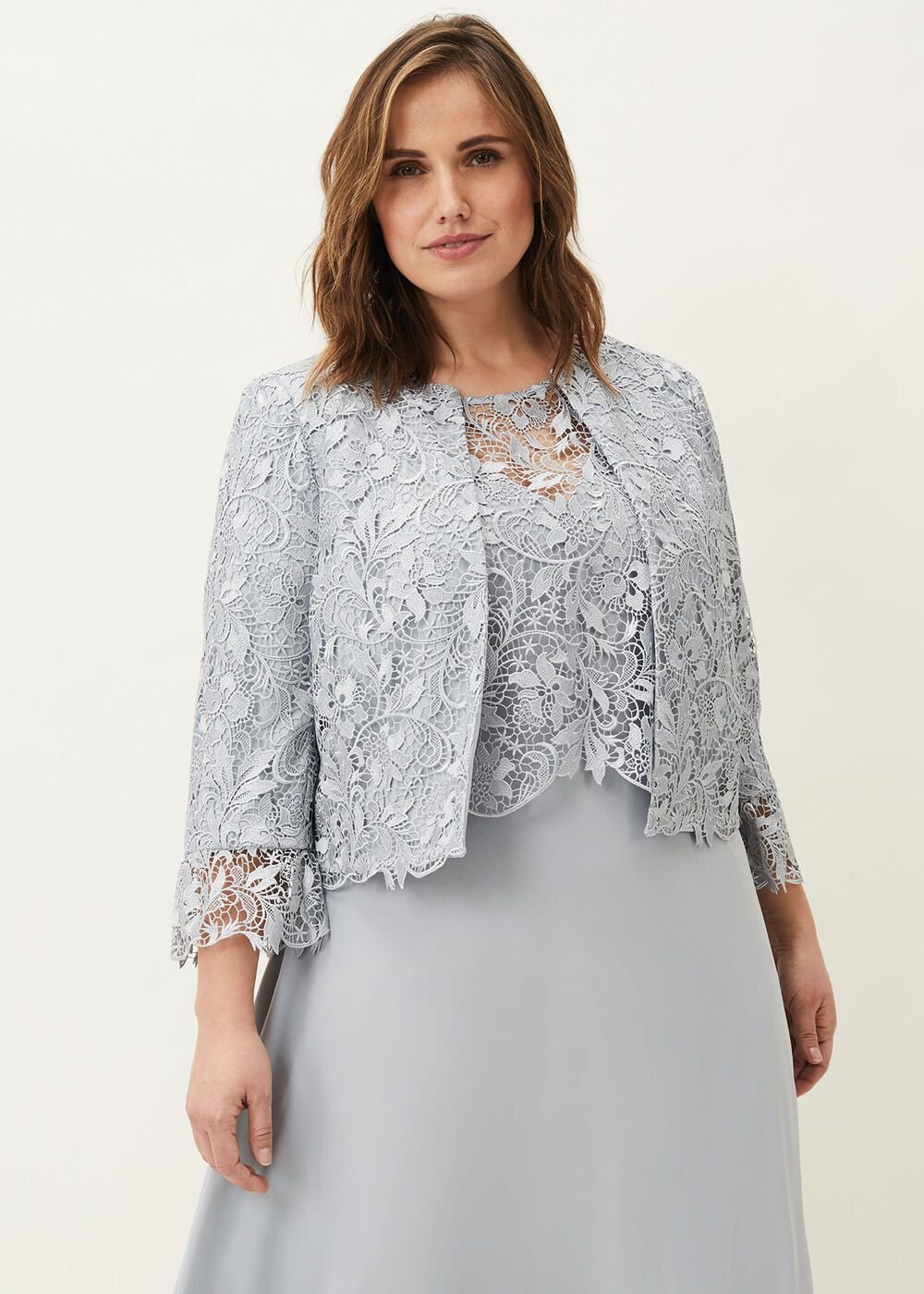 Luisa Lace Occasion Jacket - Mineral
