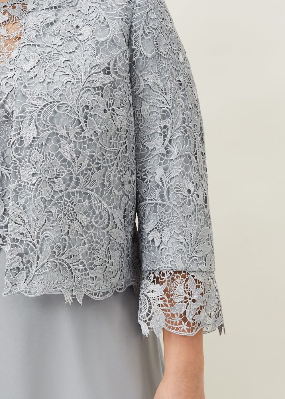 Luisa Lace Occasion Jacket - Mineral
