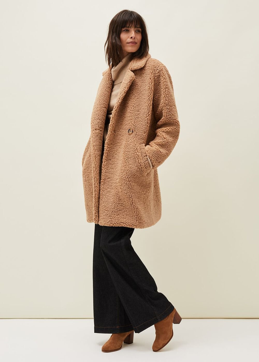 Katherine Teddy Coat - Camel
