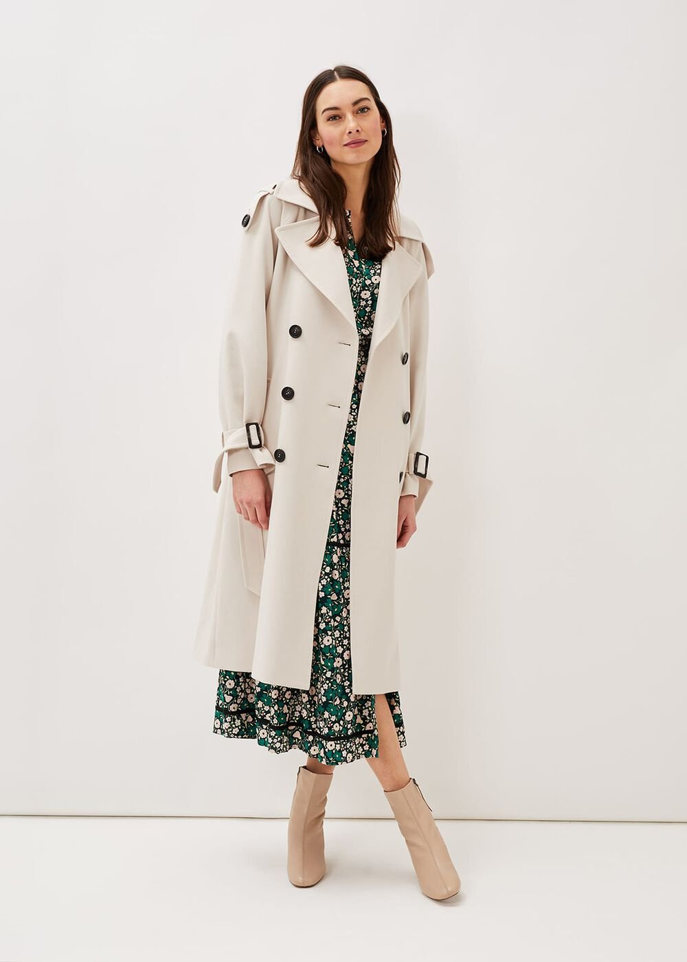 Tegan Trench Coat - Off White