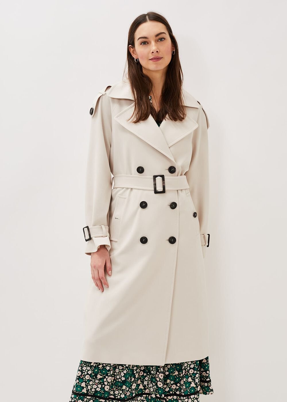 Tegan Trench Coat - Off White