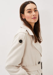 Tegan Trench Coat - Off White