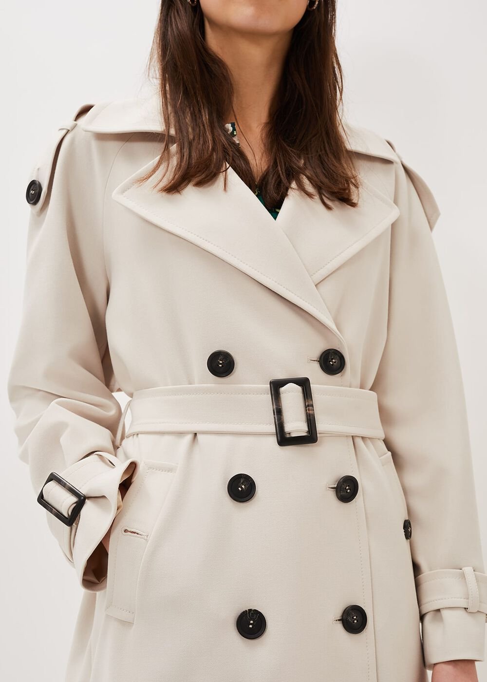 Tegan Trench Coat - Off White