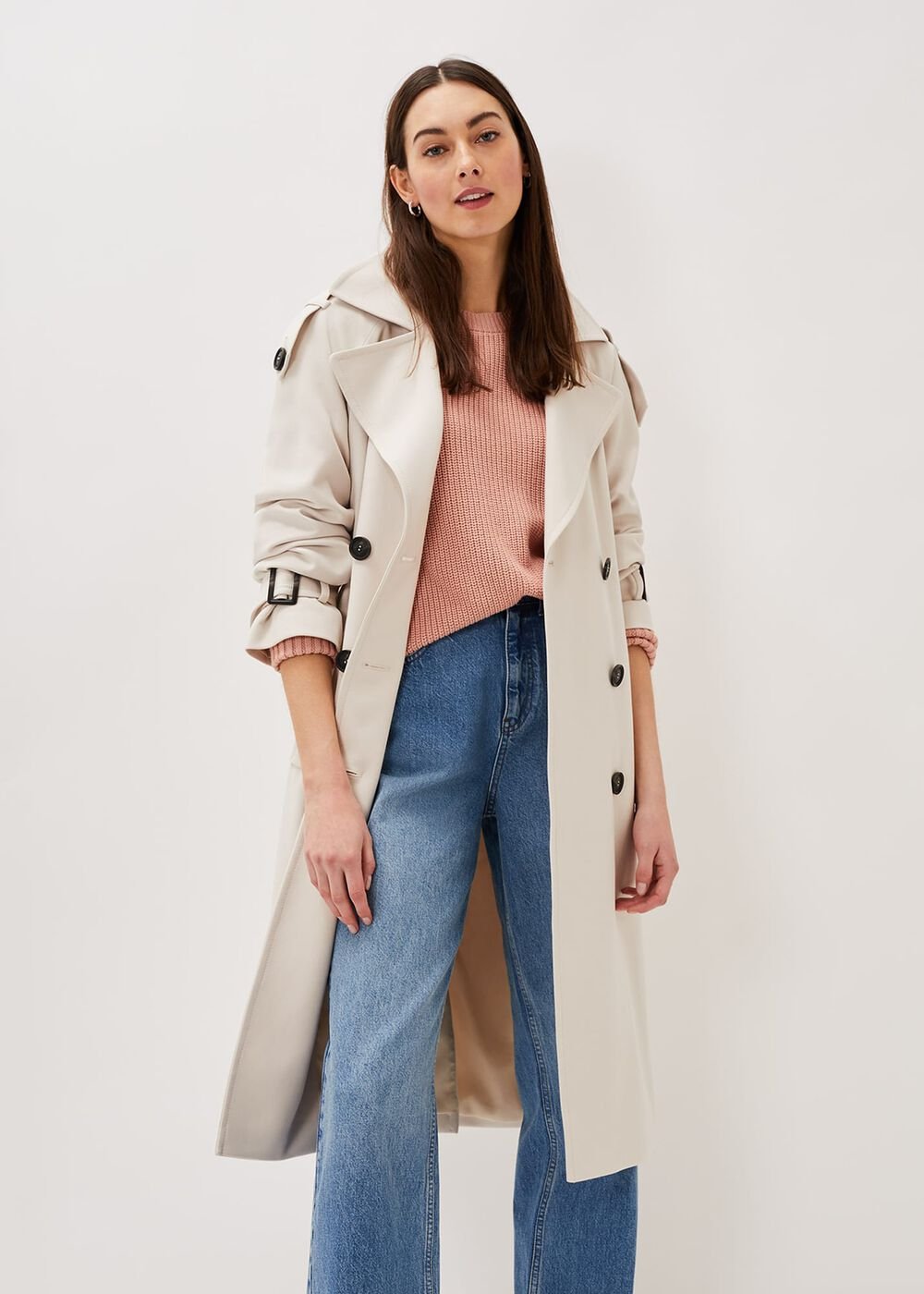 Tegan Trench Coat - Off White