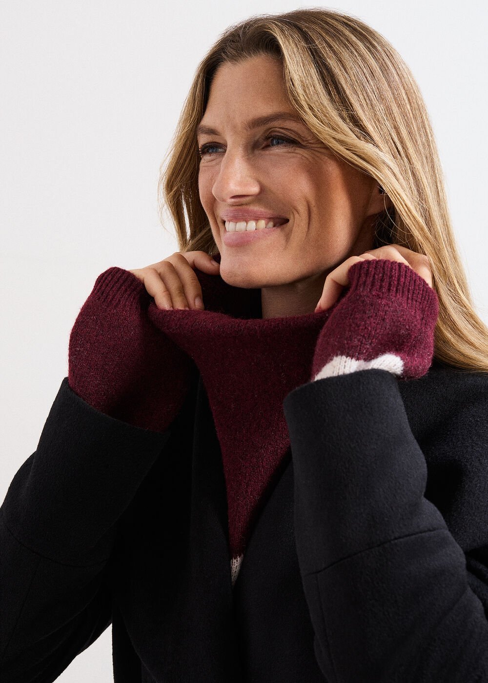 Nicci Wool Belted Coat - Black