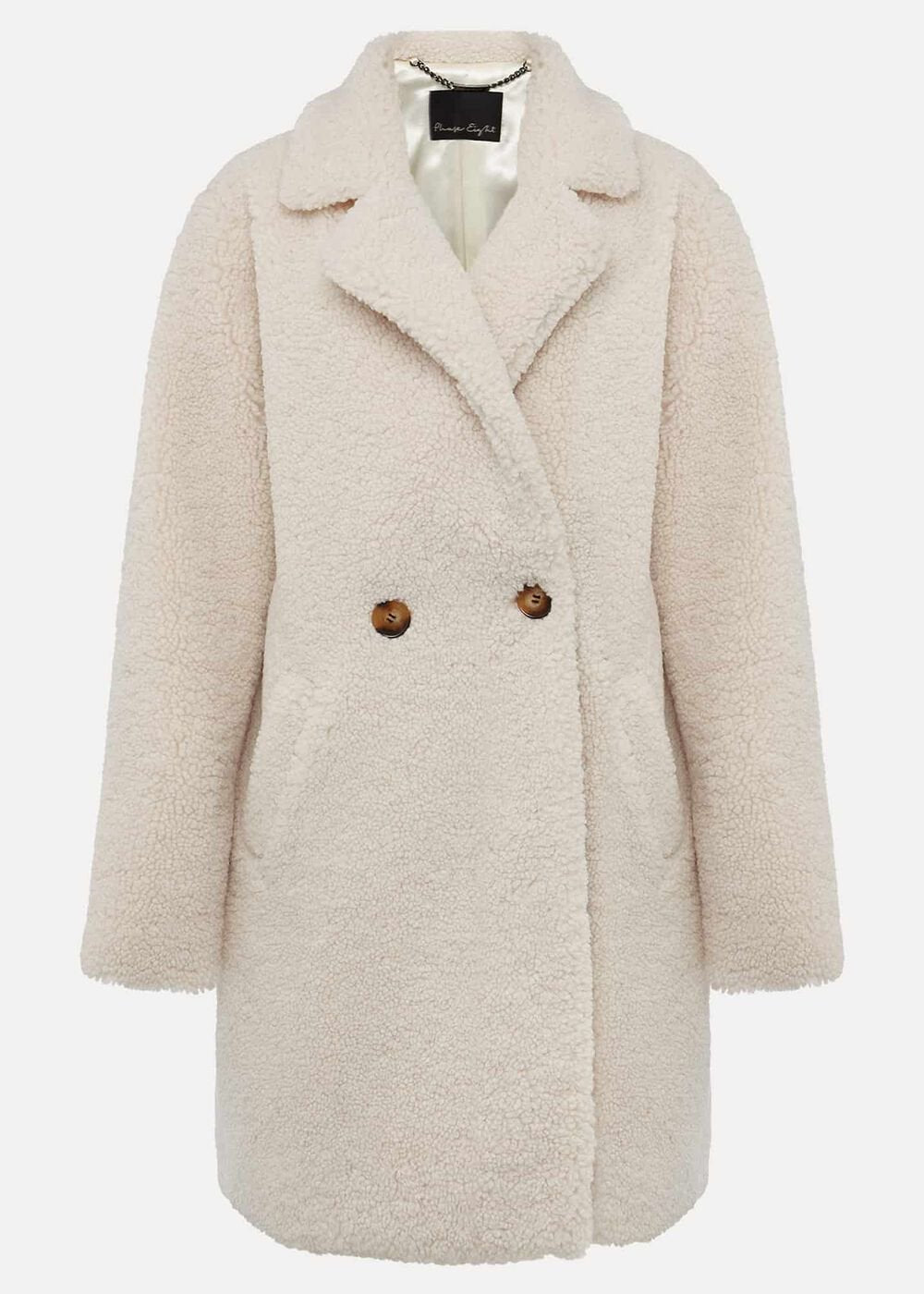 Libbie Longline Teddy Coat - Ivory