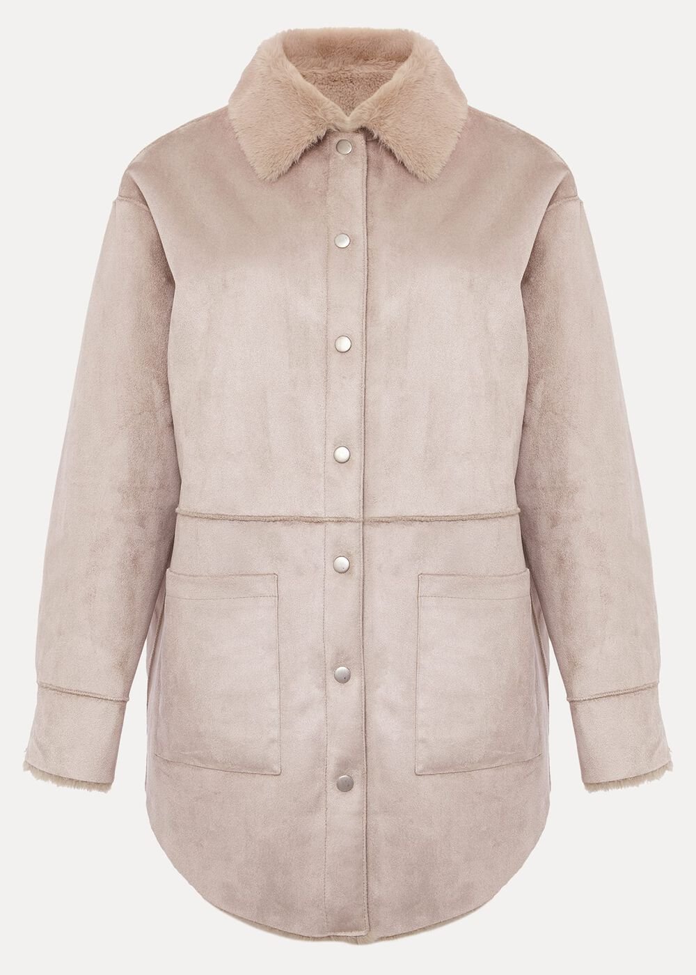 Heidi Reversible Shacket - Mink