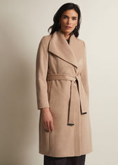 Nicci Wool Belted Coat - Camel
