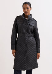 Erna Pu Coat - Black