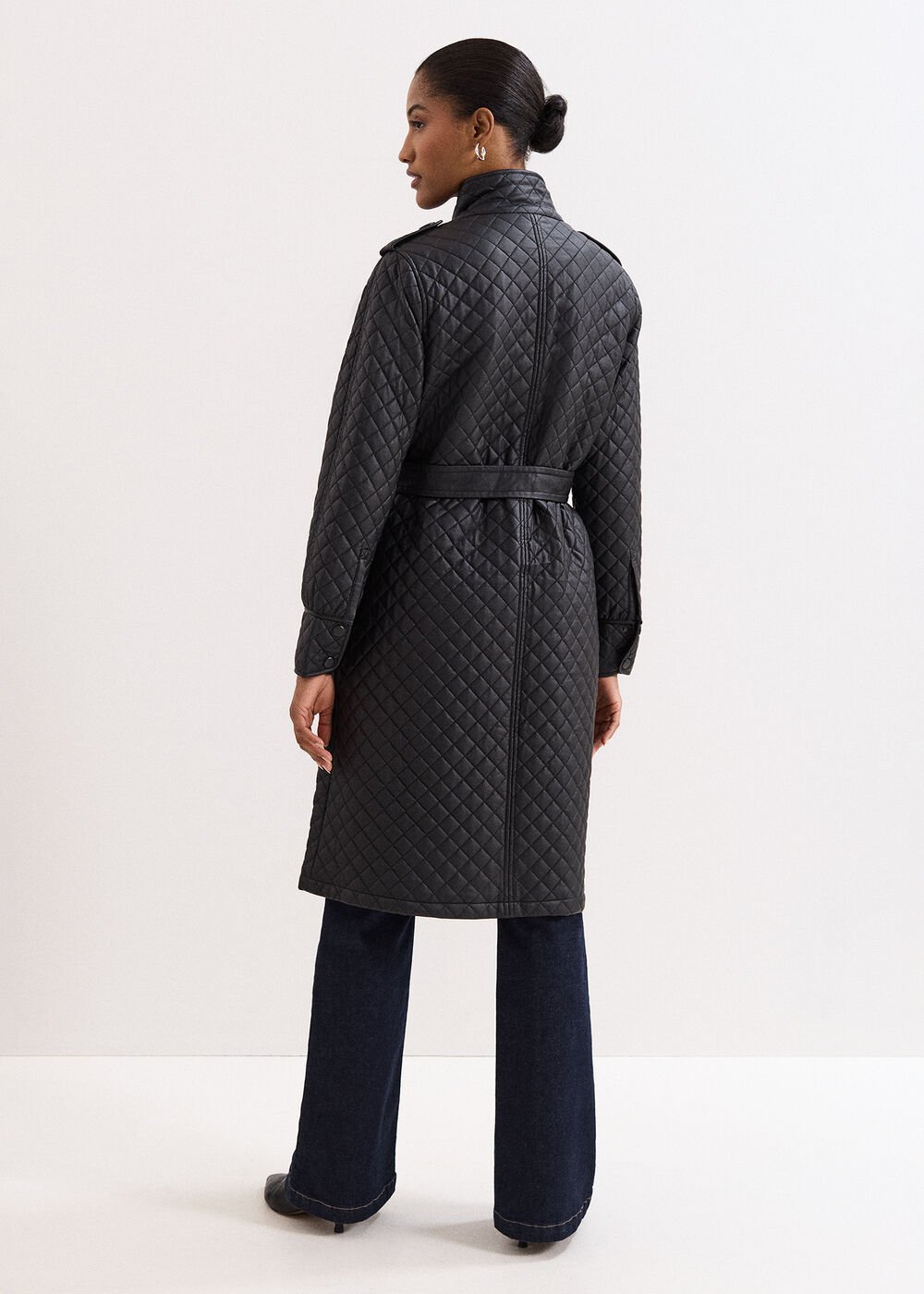 Erna Pu Coat - Black