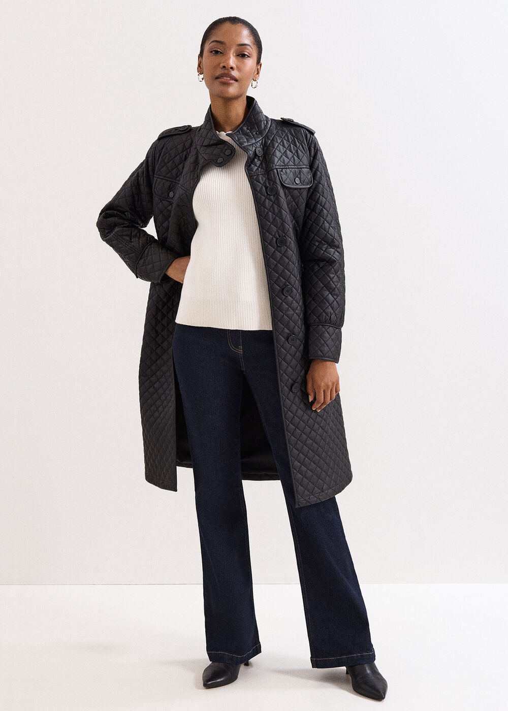 Erna Pu Coat - Black