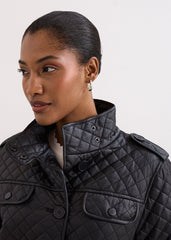 Erna Pu Coat - Black