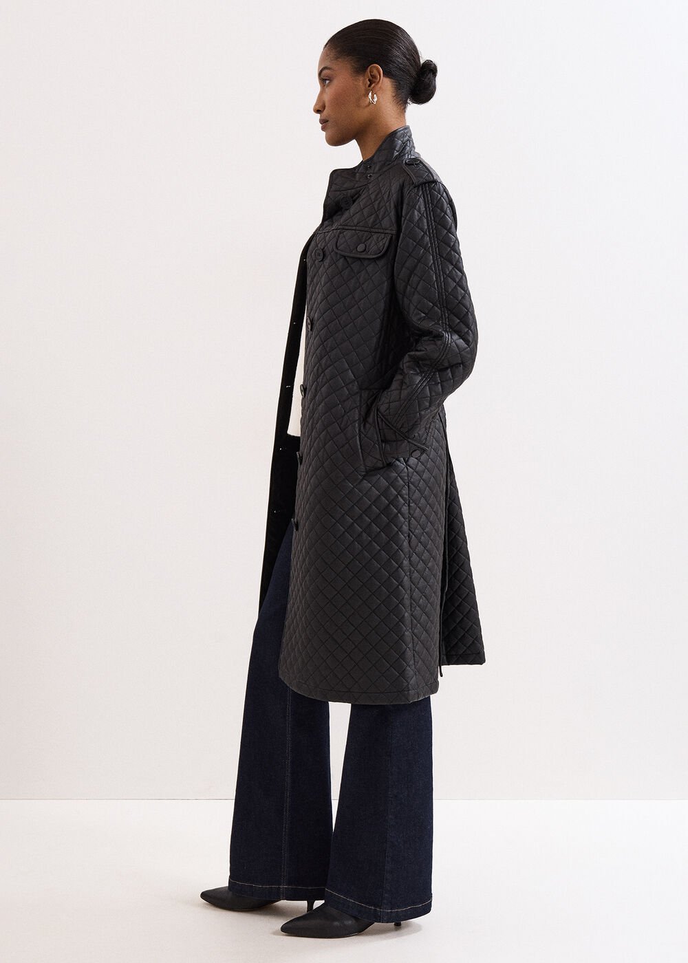 Erna Pu Coat - Black