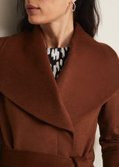 Nicci Wool Belted Coat - Tan