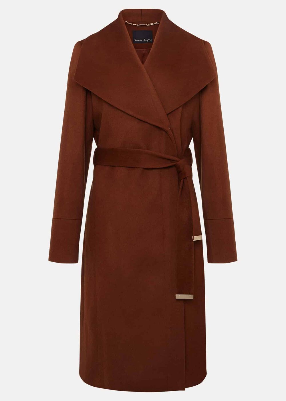 Nicci Wool Belted Coat - Tan
