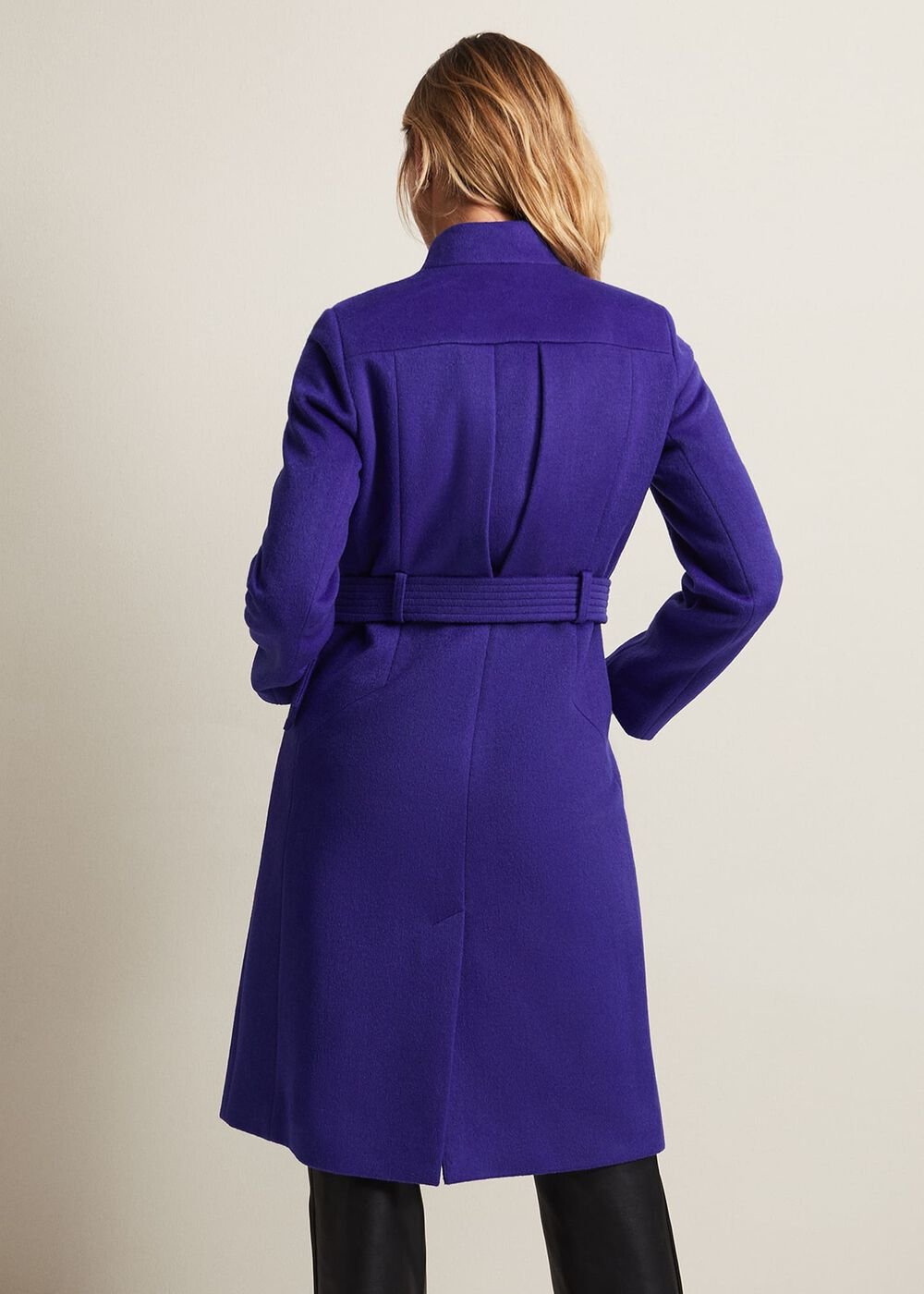 Susanna Purple Wool Coat - Purple