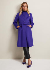 Susanna Purple Wool Coat - Purple