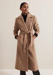 Livvy Wool Camel Trench Coat - Camel