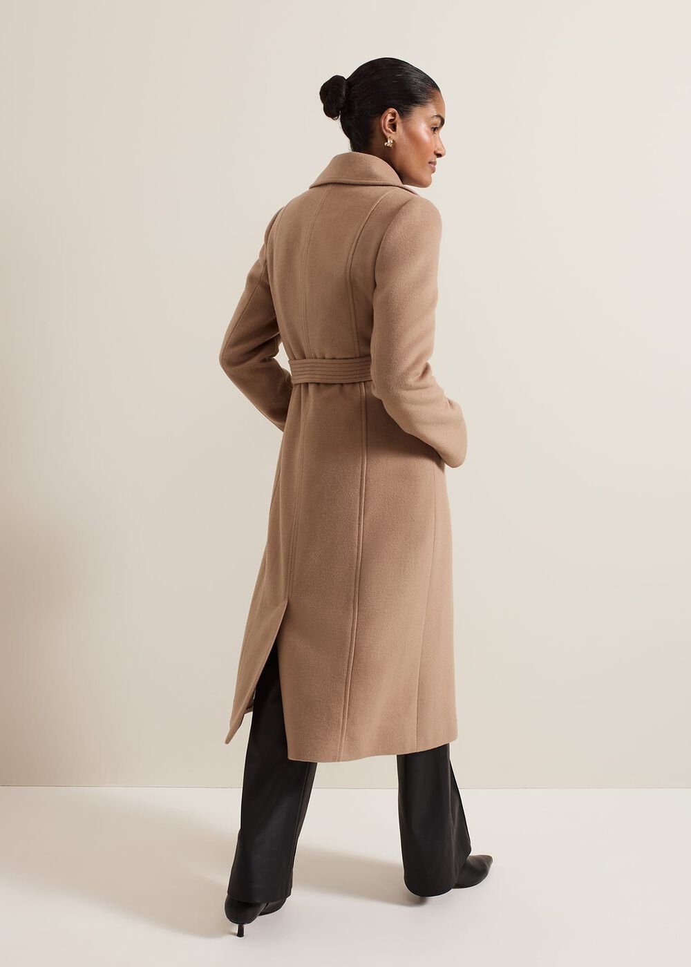 Livvy Wool Camel Trench Coat - Camel