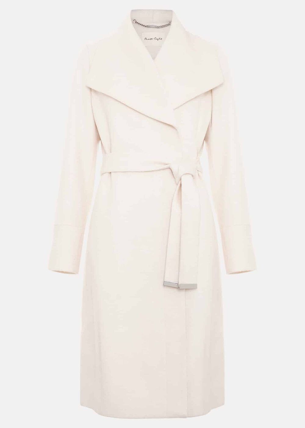 Nicci Belted Wool Coat - Winter White