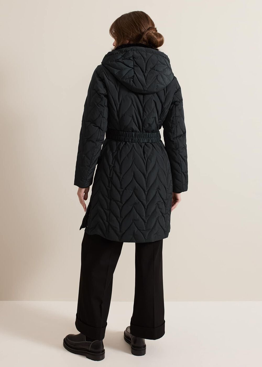 Petite Hollie Puffer - Dark Green