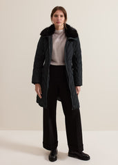 Petite Hollie Puffer - Dark Green