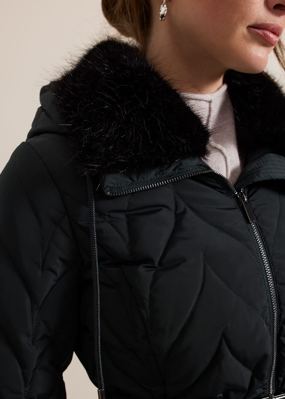 Petite Hollie Puffer - Dark Green