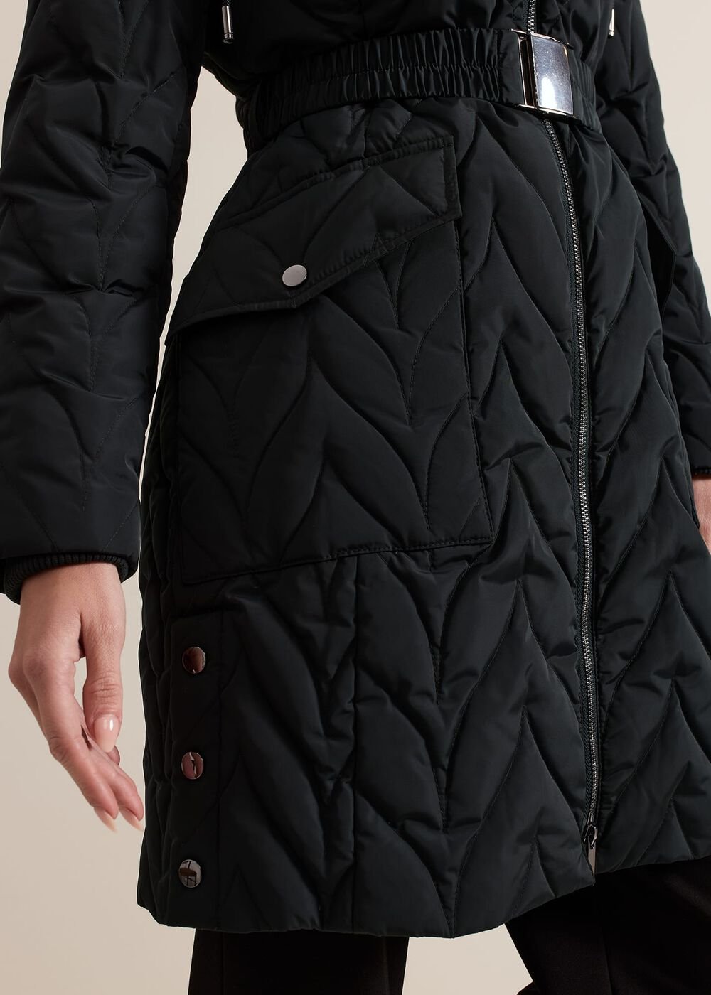 Petite Hollie Puffer - Dark Green