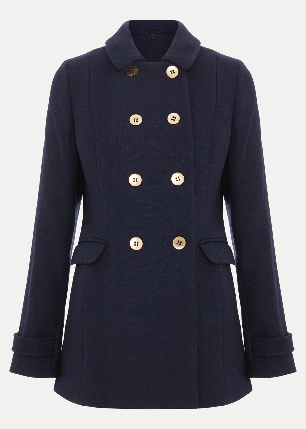 Aurelie Wool Peacoat - Navy