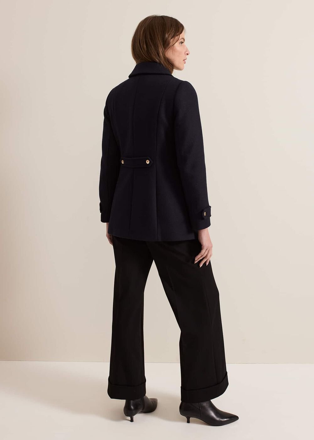 Petite Aurelie Peacoat - Navy