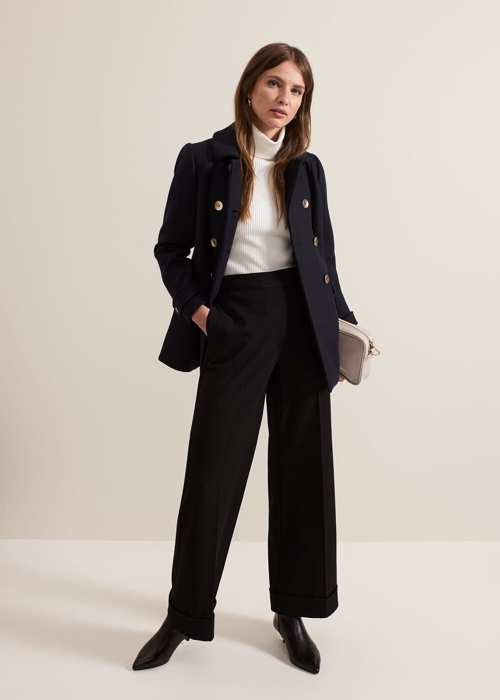 Petite Aurelie Peacoat - Navy