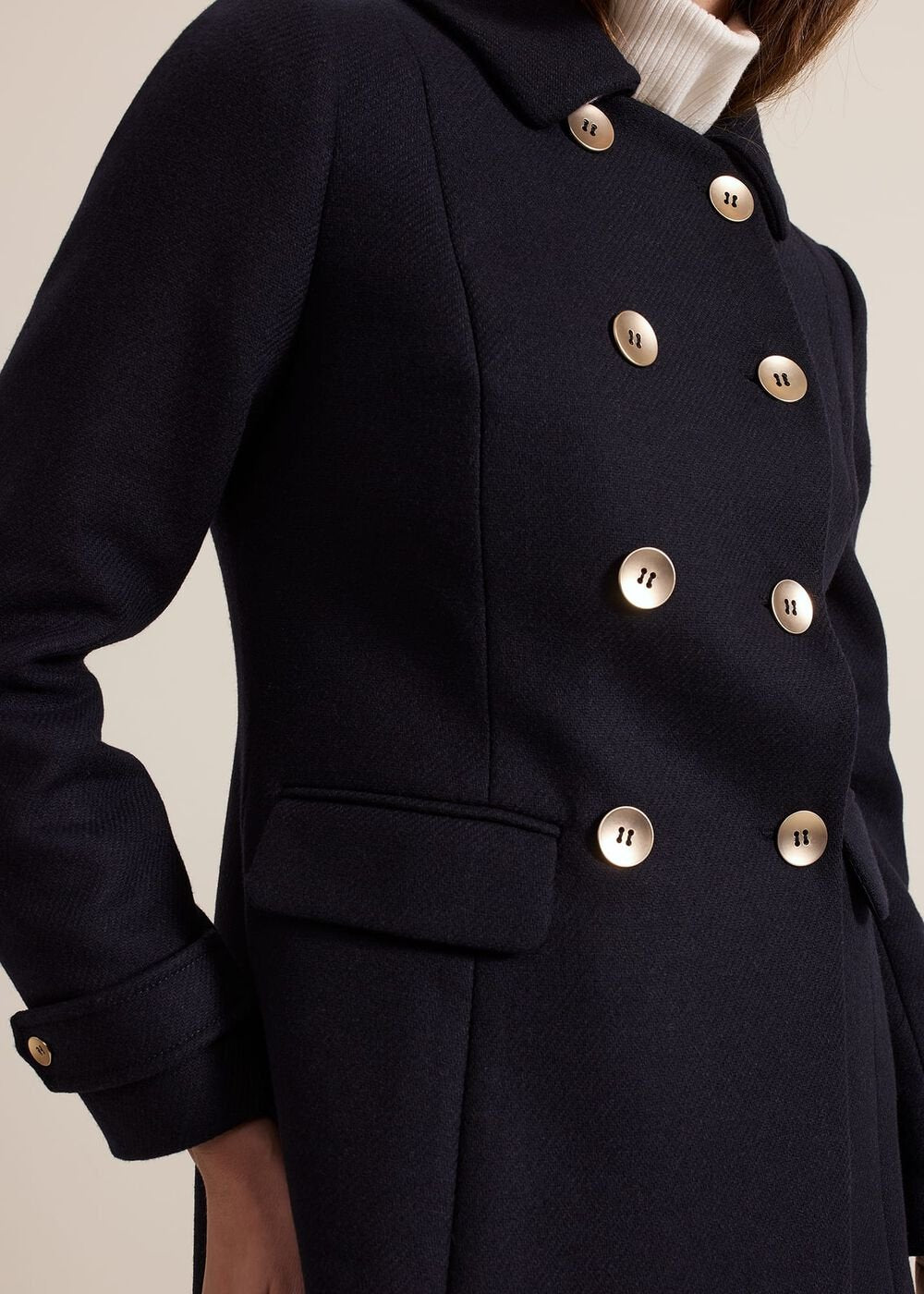 Petite Aurelie Peacoat - Navy